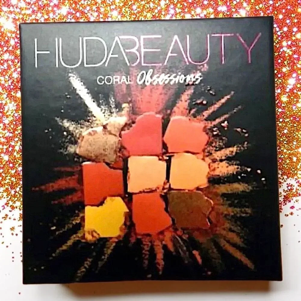 HUDA BEAUTY Coral Obsessions 9-Shade Eyeshadow Palette  9 x 0.04 oz New In Box
